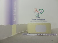 PLAIN WHITE 26 X 16 EURO LABELS