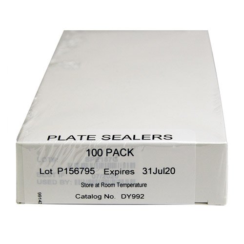 ELISA Plate Sealers, 100 adhesive strips for sealing 96-well microtiter plates, 1 Pack