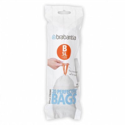 Perfect Fit 5L Bags 20pcs - White