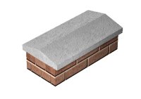 Concrete T/W 405mm x 915mm Coping