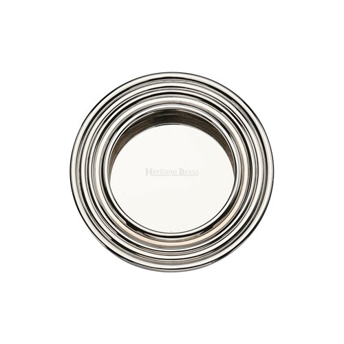 ROUND REEDED FLUSH PULL SB