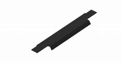 Handle Profile Length 200 Height 40 Black Anodised Carrying Capacity 500N
