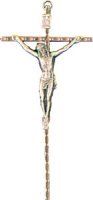 Metal Crucifix 6 inch   (1024)