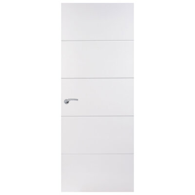 Horizontal Premium 4 Line Moulded Smooth Door 1981mm x 762mm x 35mm
