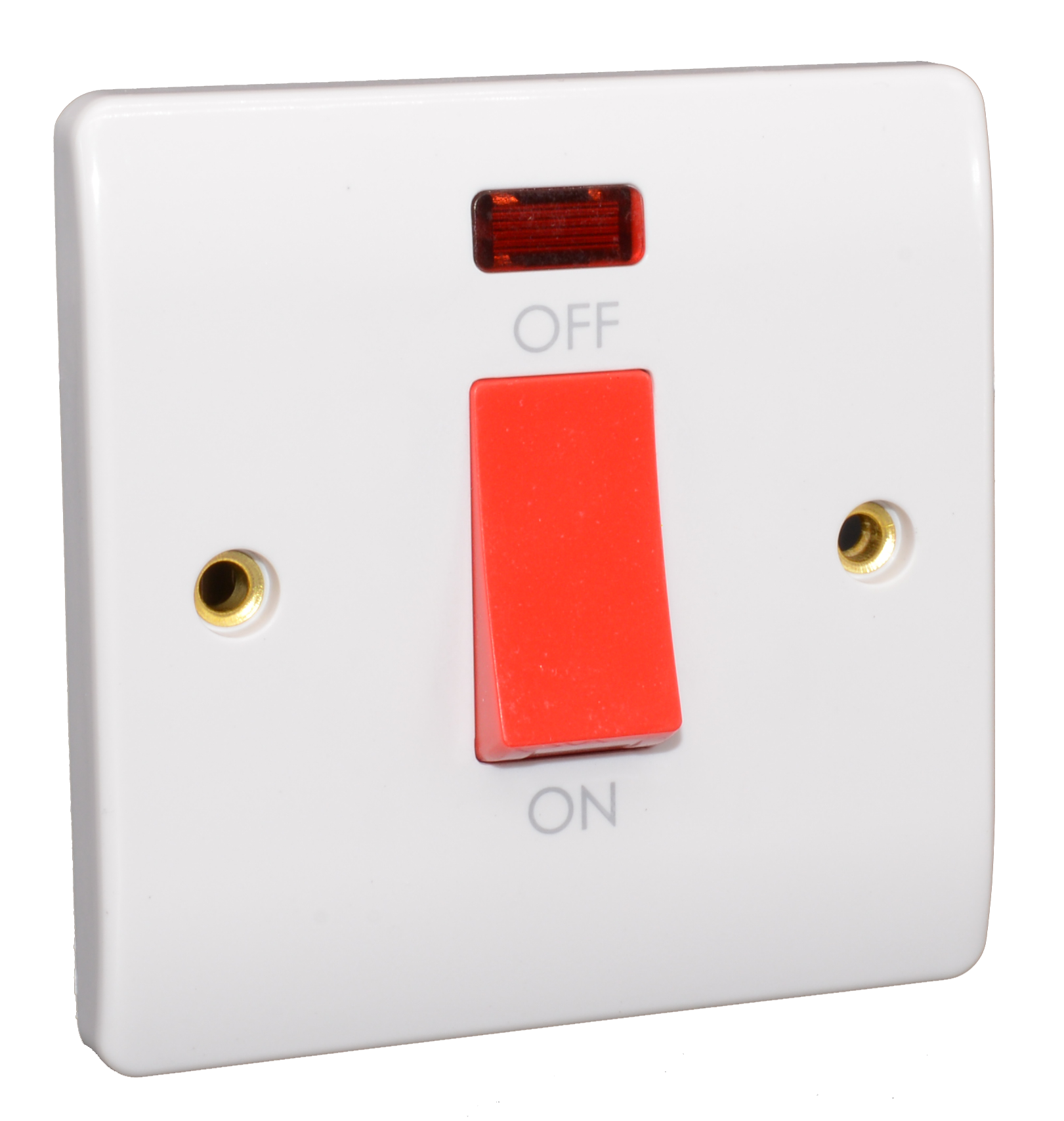 Slim Line Cooker Switch 45A 1 Gang With Neon In Stock CESCO