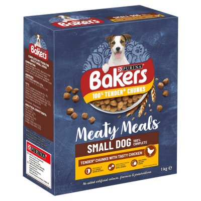 Bakers Complete Meaty Meals Adult Small Dog Chicken 5 x 1kg