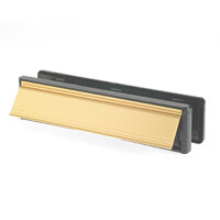 Yale 12" Letterplate Gold/Black