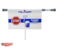 DOOR SAFETY SIGN (cleaning in progress)