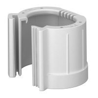 OBO Pipe End Cap, Splittable, Metric, Light Grey M32