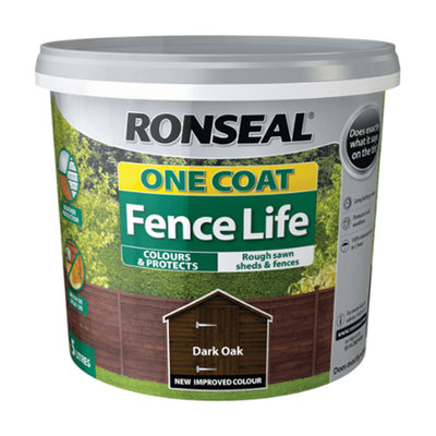 Ronseal Fence Life One Coat - Dark Oak 5L
