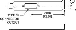 Computer Brackets D15 cutout for EISA/ISA