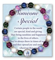 Glass Bracelet/Imit. Marble/Miraculous   (64547)