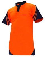 Hi Vis Day Only S/Sleeve Vented Cotton Back Lightweight Polo 145gsm