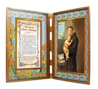 Glass Plaque/St.Anthony Novena   (3200/ANT)