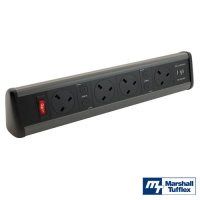 Marshall-Tufflex 4 Gang Power & 2 x USB Desktop Module