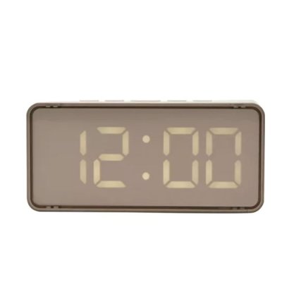 Hometime Digital Alarm Clock - White
