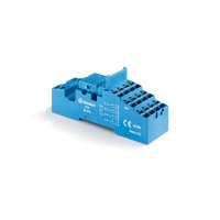 94.P4SPA Finder 94 Series 4P Blue Din Rail Socket Push In Terminals