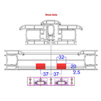 DOUBLE SHOOTBOLT KEEP SET PAIR LOW THRESHOLD