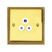 BRASS HERITAGE 5A 3 PIN SOCKET