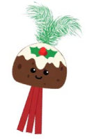 2026 BAM! Christmas Crackle Pud Cat Toy x 6