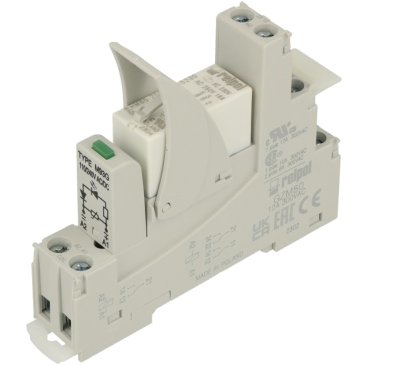 Push-in Interface Relay 230VAC 2CO Socket Mount Relay97x15.9x75.8mm