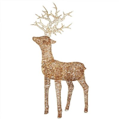 Micro LED Wicker Reindeer - 180cm
