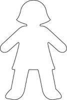 Girl Cut Out Shapes 12cm (10)