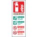 AFFF foam identification 75x200mm adhesive backed