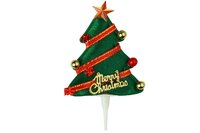 CHRISTMAS CAKE PICK - CHRISTMAS TREE 6PK