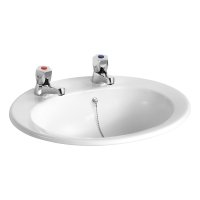 SANDRINGHAM 21 50CM VANITY BASIN 2 TAPHOLE E895301
