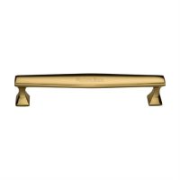 C0334-160-PB - Heritage Brass Cabinet Pull Deco Design 160mm CTC Polished Brass Finish