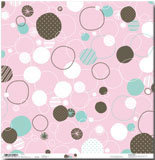 Pink Sweetie Circles Part Paper. 