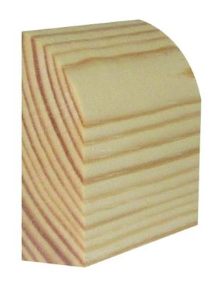 Bullnose Architrave 19x50mm x 2.1m (FIN 14.5 x 44mm)