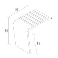 EQFSN2 Flexible Stair Nosing