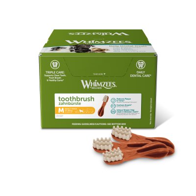 Whimzees Toothbrush Medium Box of 75 x 110mm