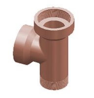 TRADITIONAL SALT GLAZE DRAIN 150mm x 150mm JUNCTION SINGLE SQUARE