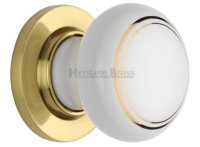 6010-PB - Gold Line Knob With Polished Brass Base