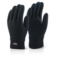 Black Thinsulate Lined Gloves