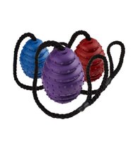 Classic Rubber Oval Ball on Rope 75mm x 1