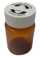 35ml PET AMBER TABLET VIAL CHILD RESISTANT BOXED (200)