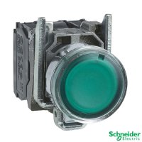 Telemecanique XB4BW33M5 Green Flush Pushbutton 220-240V