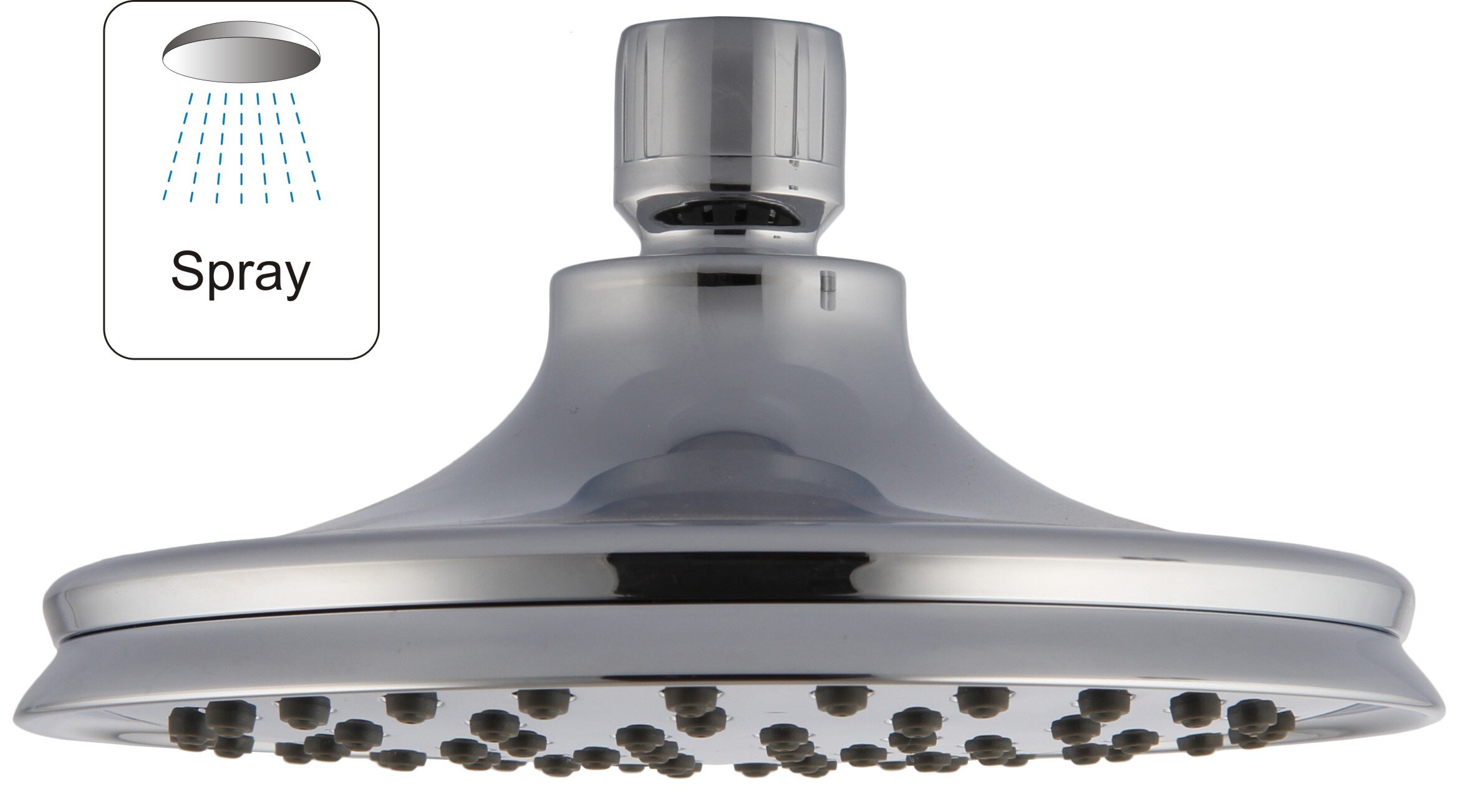 160Mm Single Setting Shower Head