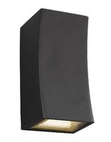 Exeter 2 Light Wall Light IP44 LED, Gun Metal Grey  | LV1802.0162