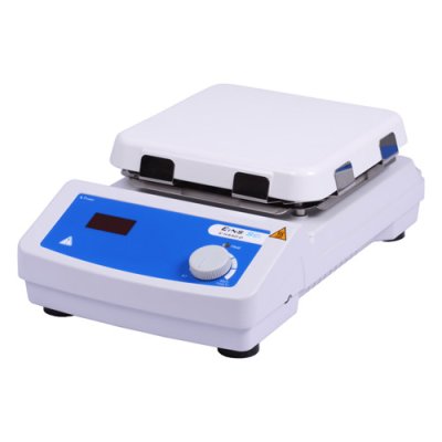 Hotplate, Digital 550°C Hotplate with temp probe, LED Display, Glass Ceramic 184mm Square Top
