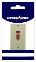 POWERMASTER 2 GANG 45 AMP COOKER SWITCH WITH NEON