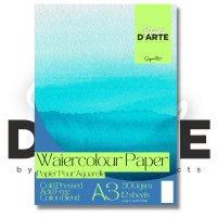 Studio D'Arte A3 Wire-O Watercolour Pad (300gsm - 12 Sheets)
