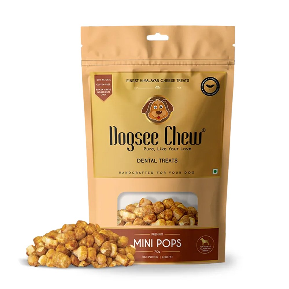 Dogsee Chew Dental Mini-Pops Treats 5x70gm