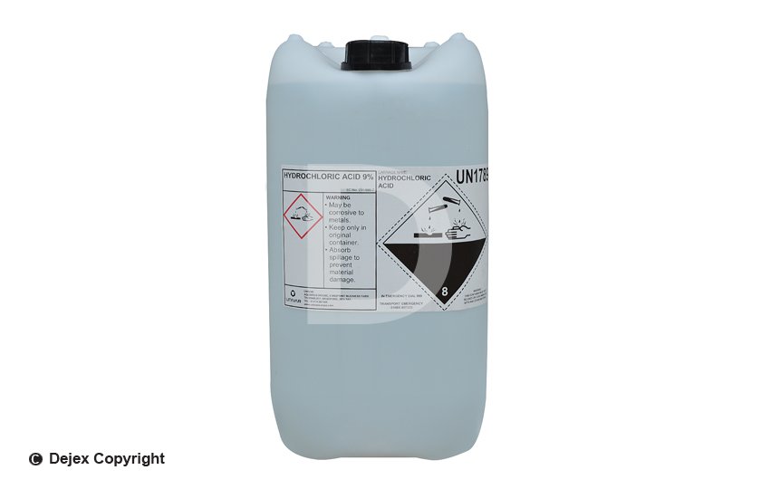 HYDROCHLORIC ACID 9% (25lt/26.1Kg)