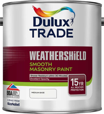 Dulux Trade Weathershield Smooth Medium Base 2.5L Paint 5082952
