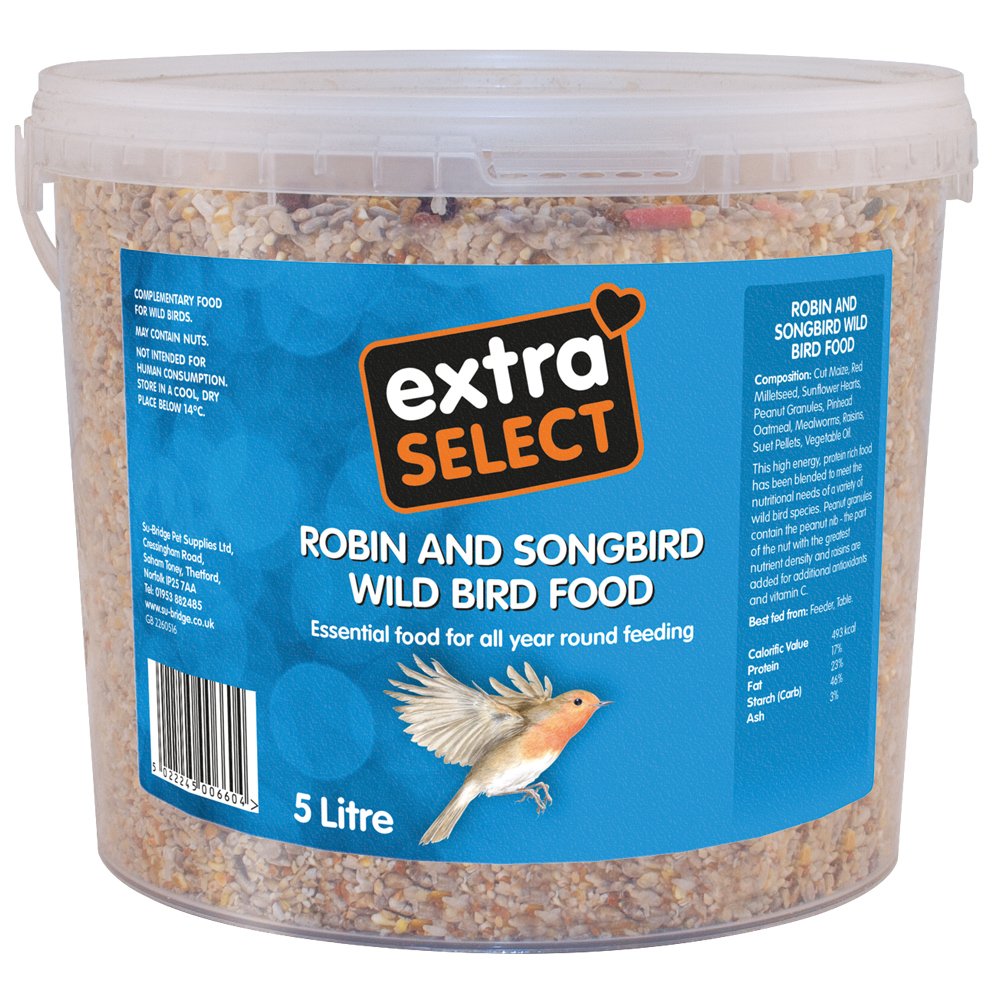 Extra Select Robin & Songbird In Bucket 5ltr